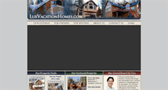 Desktop Screenshot of luxvacationhomes.com